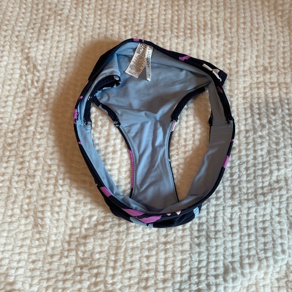 Seafolly | Florence Retro Blue Hipster Women’s Bikini Bottoms | NWOT - Picture 9 of 9